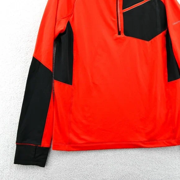 Obermeyer Jacket Large Womens‎ Orange 1/4 Zip Aspen Ski Colorado Casual Sporty - Picture 2 of 14